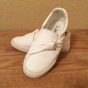 Fabkids White Slip On Shoes